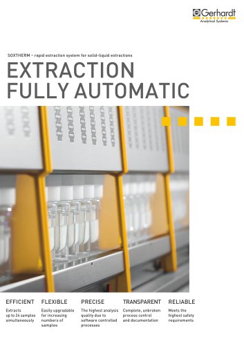 SOXTHERM - Extraction fully automatic