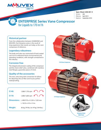 Enterprise Series Vane Compressors