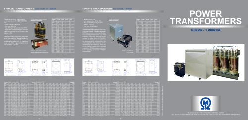 Power Transformers brochure