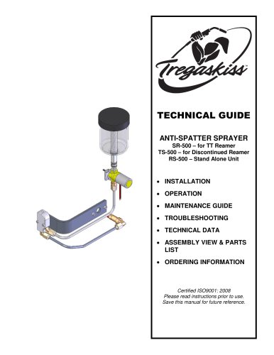 TOUGH GUN Anti-Spatter Sprayer RS-500, TS-500 Owner's Manual