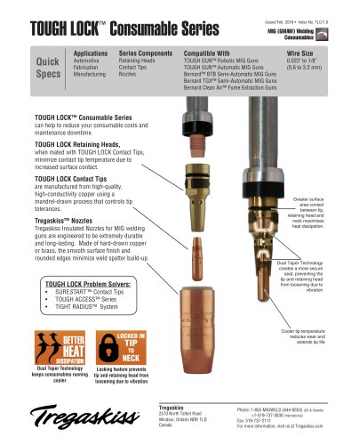 TOUGH LOCK Consumables and Conversion Series Spec Sheet