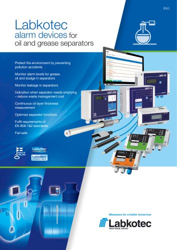 Labkotec ENG alarm devices for oil and grease separators