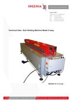 B02. technical data, S easy butt welding machine, March 2013