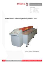 B03. technical data, S econo butt welding machine, March 2013