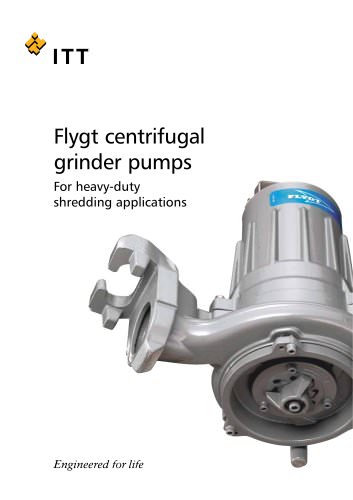 Flygt centrifugal grinder pump