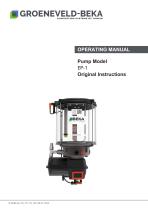 Pump Model EP-1 Original Instructions