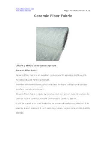 BSTFLEX Ceramic Fiber Fabric