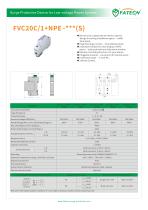 FATECH 2 poles surge arrester FVC20C/1+NPE-275S with New construction