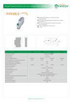 FATECH surge arrester FV03D/2-xxx L series with LED display