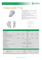 FATECH surge arrester FV20C/1+NPE-150 for protection 1 phase system