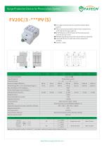 FATECH surge arrester FV20C/3-1000PV for solar system protection