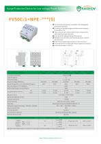 FATECH surge arrester FV50C/1+NPE-275 for ac 1 phase power