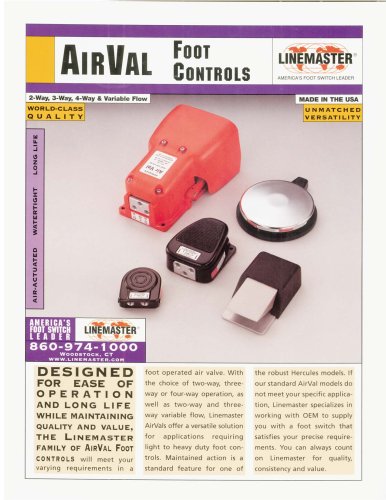 AirVal Foot Control Switches