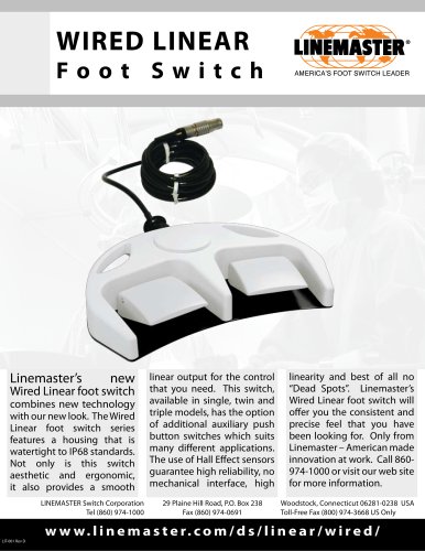 WIRED LINEAR Foot Switch