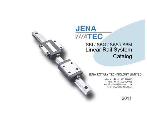 Linear Rail: Full Range Catalogue