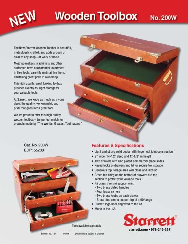 200W WOODEN TOOL BOX