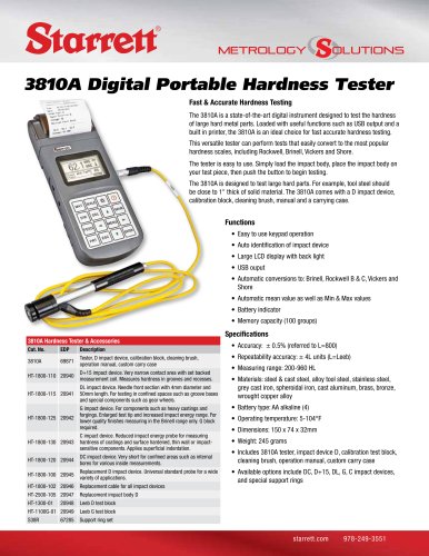 3810A Digital Portable Hardness Tester