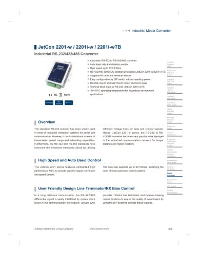 ​JetCon 2201-w - data sheet