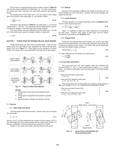 SCREW GEARS (Crossed Helical Gears)