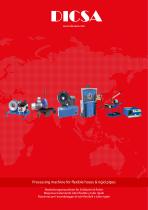 Processing machine for flexible hoses & rigid pipes