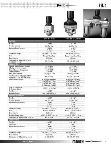 Marsh Bellofram - Marsh Division - Filters, Regulators, Lubricators
