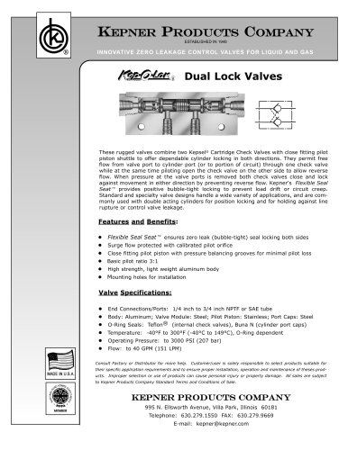 Dual Lock Valves