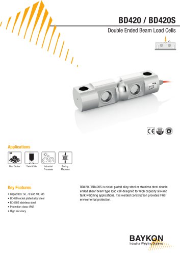 Baykon BD420 / BD420S Double Ended Beam Load Cells