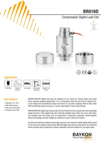 Baykon BR016D Compression Digital Load Cell