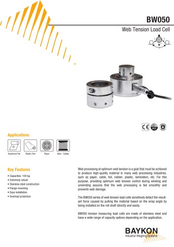 Baykon BW050 Special Load Cell Catalogue