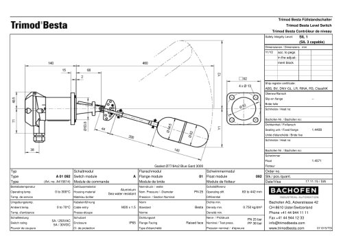 Trimod Besta Level Switch A 01 092