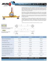 Two Pad Lift Frame - up to 500 lb (227 kg)