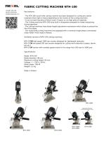 FABRIC, TEXTILE CUTTING MACHINE NTH-100