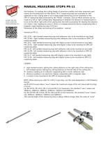 MANUAL MEASURING STOPS PR-11