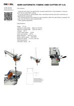 SEMI-AUTOMATIC FABRIC END-CUTTER, TEXTILE CUTTER OT-1/A - OT-2/A