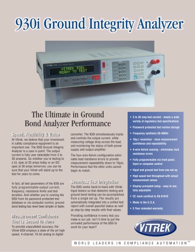 Vitrek - Ground Integrity Analyzer 