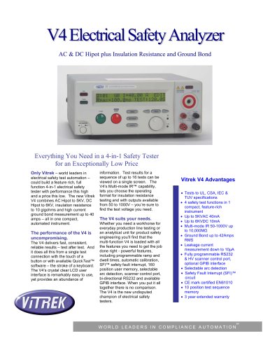 Vitrek - Hipot Electrical Safety Analyzer