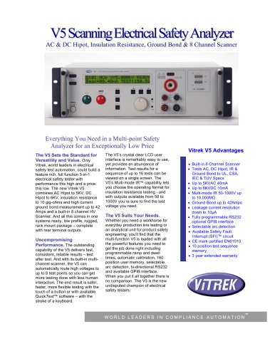 Vitrek - Scanning Hipot / Electrical Safety Analyzer 