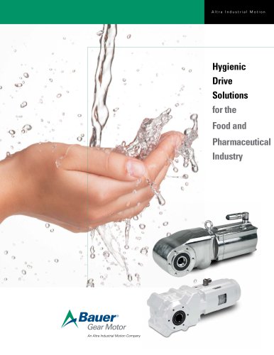 Hygienic Drive Solutions for the Food and Pharmaceutical Industry