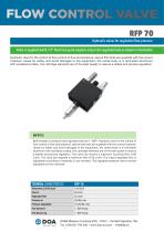 RFP70 HYDRAULIC VALVES FOR REGULATION FLOW PRESSURE