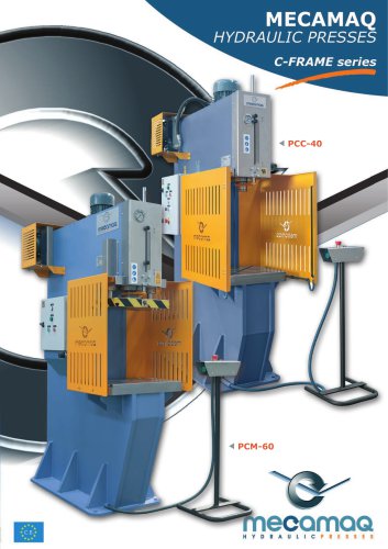 C-frame series Hydraulic presses