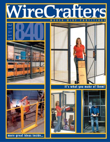 Style 840 Woven Wire Partitions/Security Enclosures