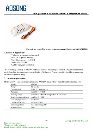 Humidity sensor-AM2001 AOSONG