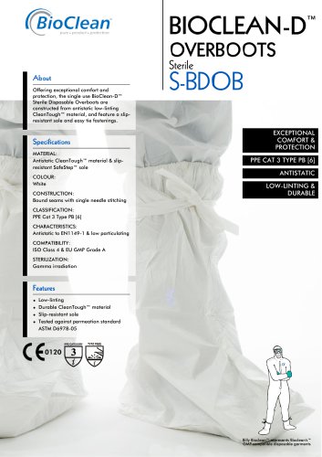 Bioclean-D Sterile Overboots