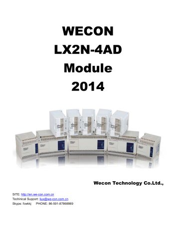 WECON PLC Module LX2N-4AD