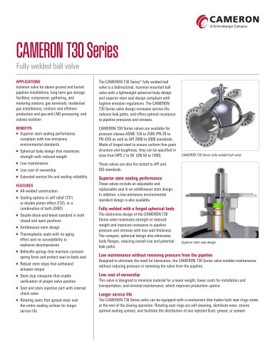 CAMERON T30 Series