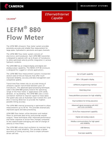 LEFM® 880 Flow Meter