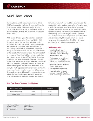 Mud Flow Sensor