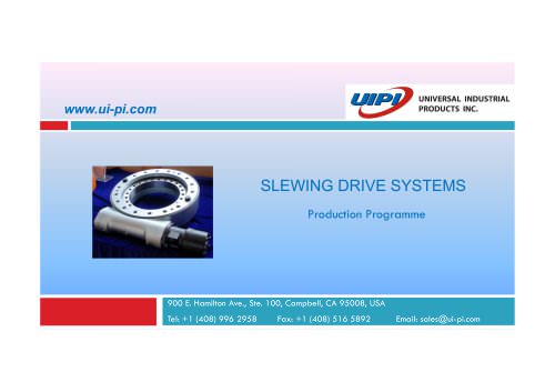 UIPI Slewing Drive Catalog