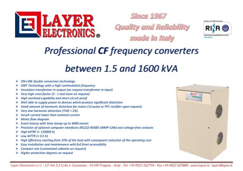 Frequency Converters CF series