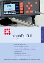 alphaDUR II portable UCI hardness tester